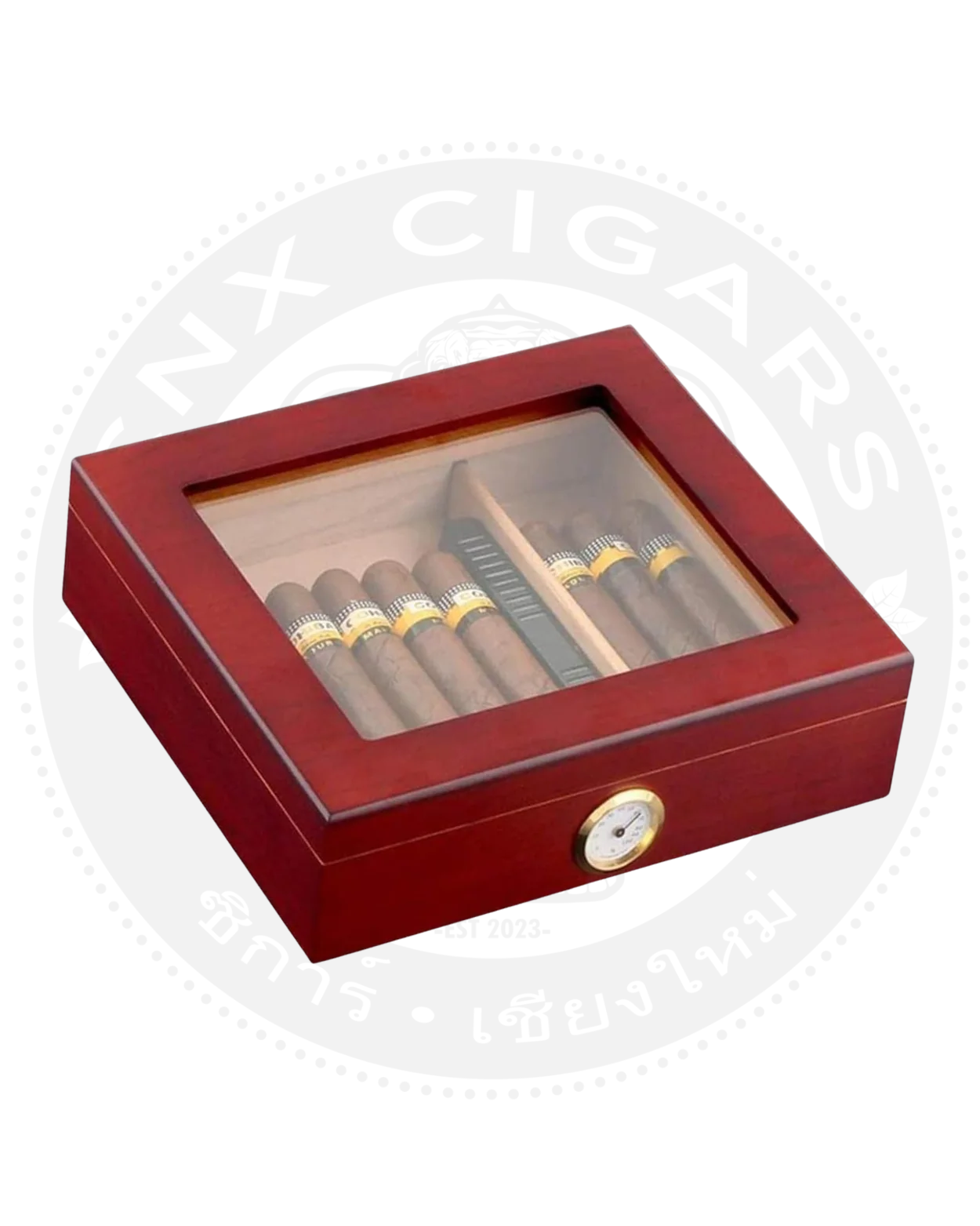 20 to 25 Cigar Humidor Cherry