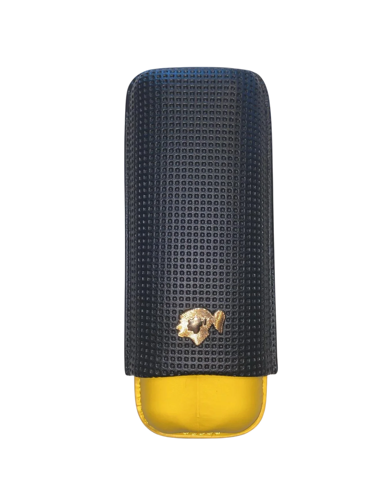 Cohiba 2 Ring Case Black and Yellow